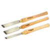 Hurricane, HSS, 3 Piece Skew Chisel Tool Set (1/2", 1", 1 1/2" Wide)