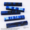 Legacy, Acrylic Pen Blank, Royal Blue with White and Black line, Single Blank