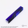 Legacy, Acrylic Pen Blank, Sapphire Blue with Black Lines, Single Blank