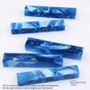 Legacy, Acrylic Pen Blank, Ocean Blue Pearl with White Lines, Single Blank