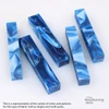 Legacy, Acrylic Pen Blank, Ocean Blue Pearl with White Lines, Single Blank