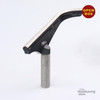 Robust 9" Small "J" Curved Curved Tool Rest, 5/8" post for Mini Lathes, B Stock