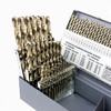 Cle-Line, M42 Cobalt 115 Piece Drill Bit Set, Fractional, Letter and Wire Sizes, 135 Degree Split Point