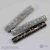 Legacy Premium Resin Pen Blank, Black with Gold Flakes, Round