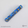Legacy Premium Resin Pen Blank, Blue with Gold Flakes, Round