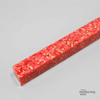 Legacy, Premium Resin Project Blank, Red with Gold Flakes, 1  1/2" x 1  1/2" x 19" Long