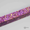 Legacy, Premium Resin Project Blank, Purple with Gold Flakes, 1  1/2" x 1  1/2" x 19" Long
