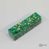 Legacy, Premium Resin Project Blank, Green with Gold Flakes, 1  1/2" x 1  1/2" x 6" Long