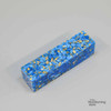 Legacy, Premium Resin Project Blank, Blue with Gold Flakes, 1  1/2" x 1  1/2" x 6" Long