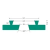 Axminster Woodturning, Dovetail Jaws Type E for the SK88 Essential Chuck
