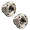 Hurricane, 2" Steel Faceplate, Series 2, 1" x 8 TPI (2 Pack)