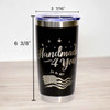 "Life's Better At 1000 RPM" Stainless Steel Tumbler, 20 Oz.
