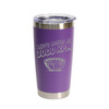 "Life's Better At 1000 RPM" Stainless Steel Tumbler, 20 Oz.