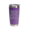 "Turning Is Like Life… Sometimes You Just Have To Go With The Grain" (Style 2) Stainless Steel Tumbler, 20 Oz.