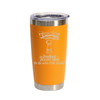 "Turning Is Like Life… Sometimes You Just Have To Go With The Grain" (Style 3) Stainless Steel Tumbler, 20 Oz.