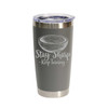 "Stay Sharp - Keep Turning" Stainless Steel Tumbler, 20 Oz.