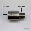 Hurricane, Headstock Spindle Adapter, Converts 1 1/2" x 8 TPI Spindle to 1 1/4" x 8 TPI, B STOCK