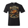 "I Make Beautiful Things From Ugly Logs" Men's Unisex Classic Fit Black T-Shirt, Choose Your Size