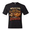 "When Life Give You Crappy Wood, Make Bowls" Men's Unisex Classic Fit Black T-Shirt, Choose Your TShirt Size