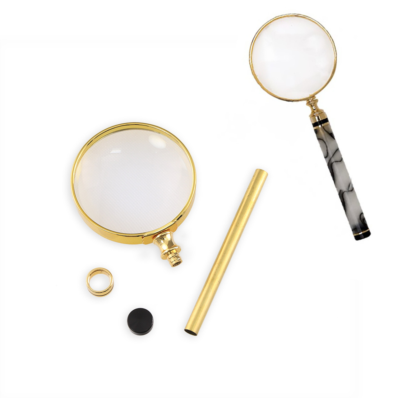 Legacy, Magnifier with Stripe Kit, Gold