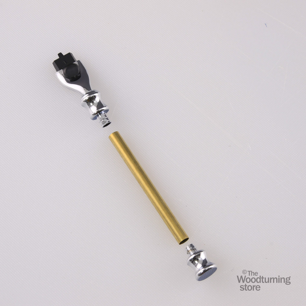 Legacy, Mach 3 Razor Handle Kit, Chrome - The Woodturning Store