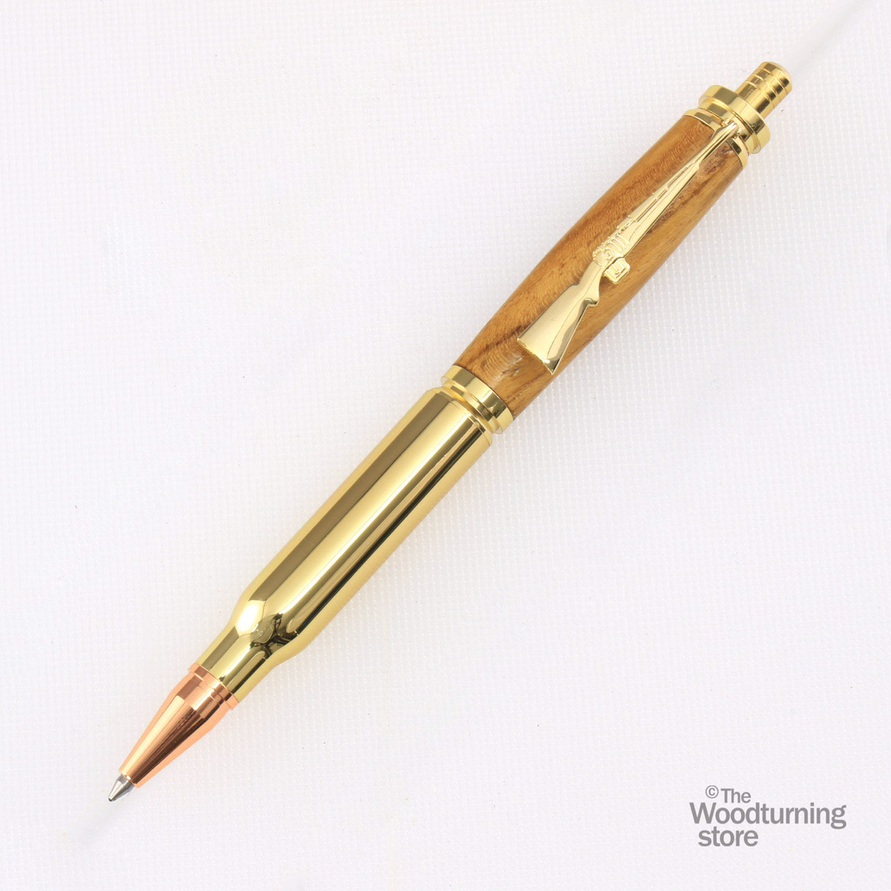 Legacy, Bullet Click Pen Kit, Gold with Copper - The Woodturning Store