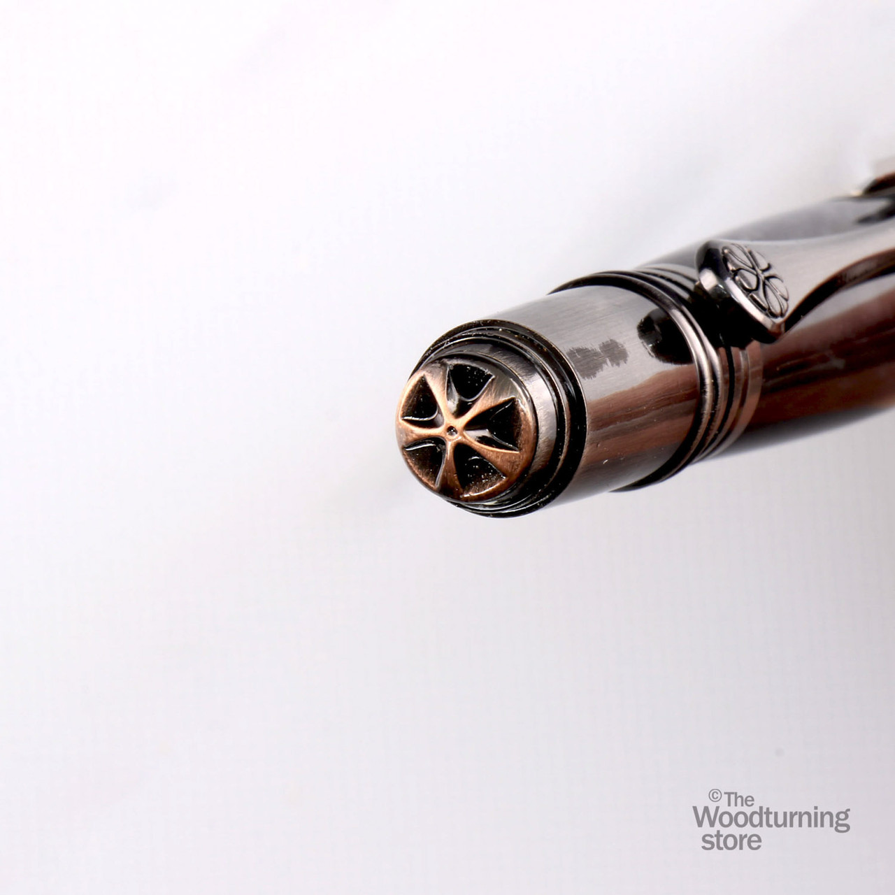 Legacy, Da Vinci Twist Pen Kit, Antique Rose Copper and Gun-Polish