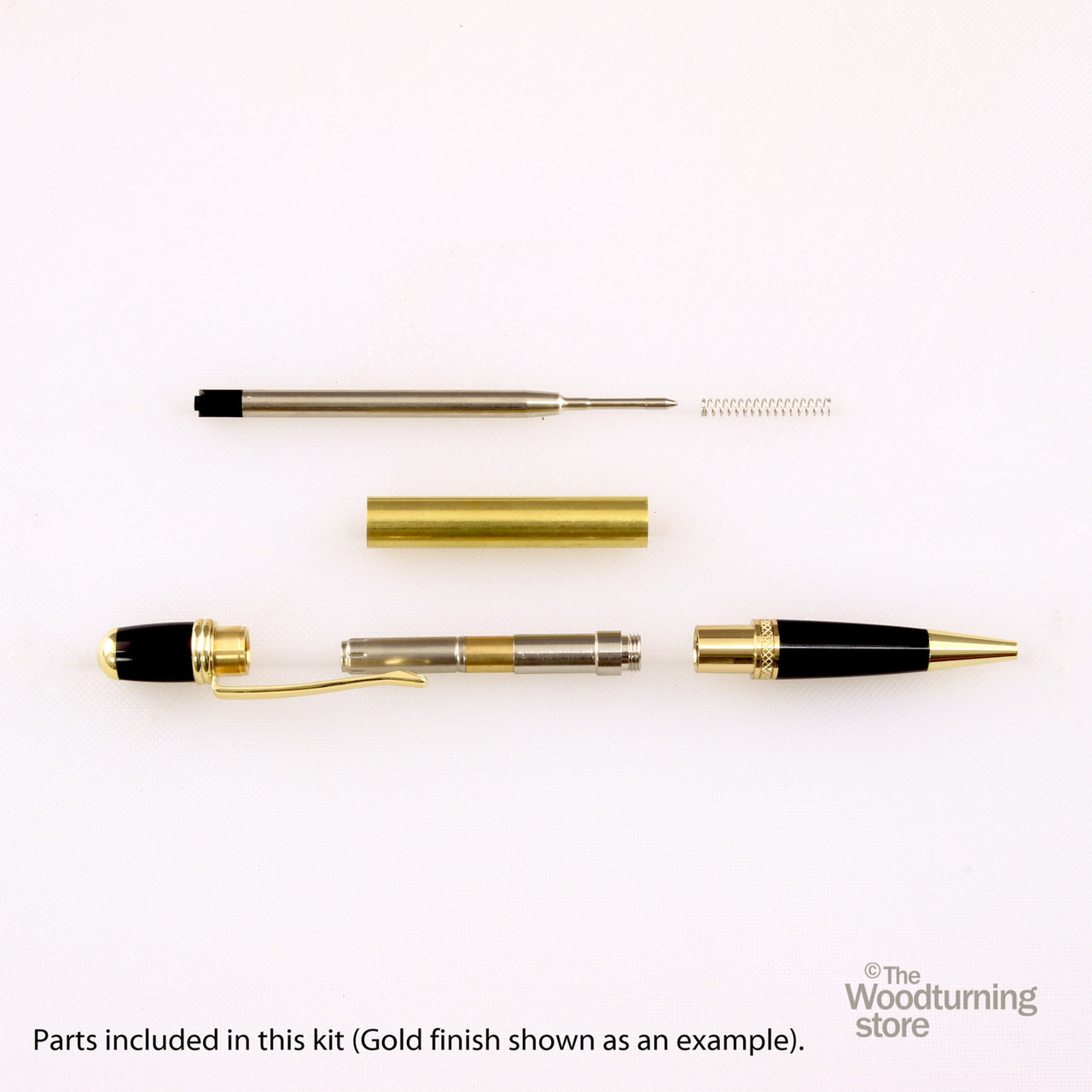 Legacy, Viceroy Pen Kit, Titanium Gold and Black Chrome