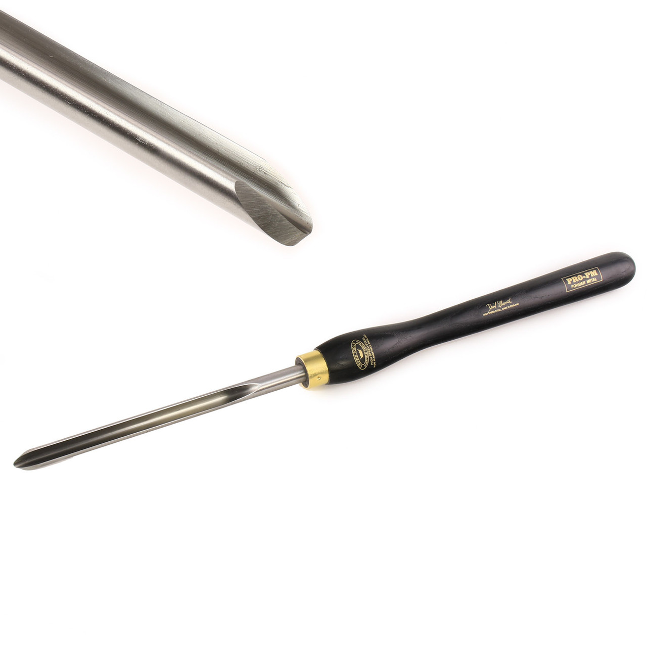 Crown Tools, 242EPMW, Pro-PM, 1/2" Flute (5/8" Bar) Bowl Gouge, David Ellsworth Grind