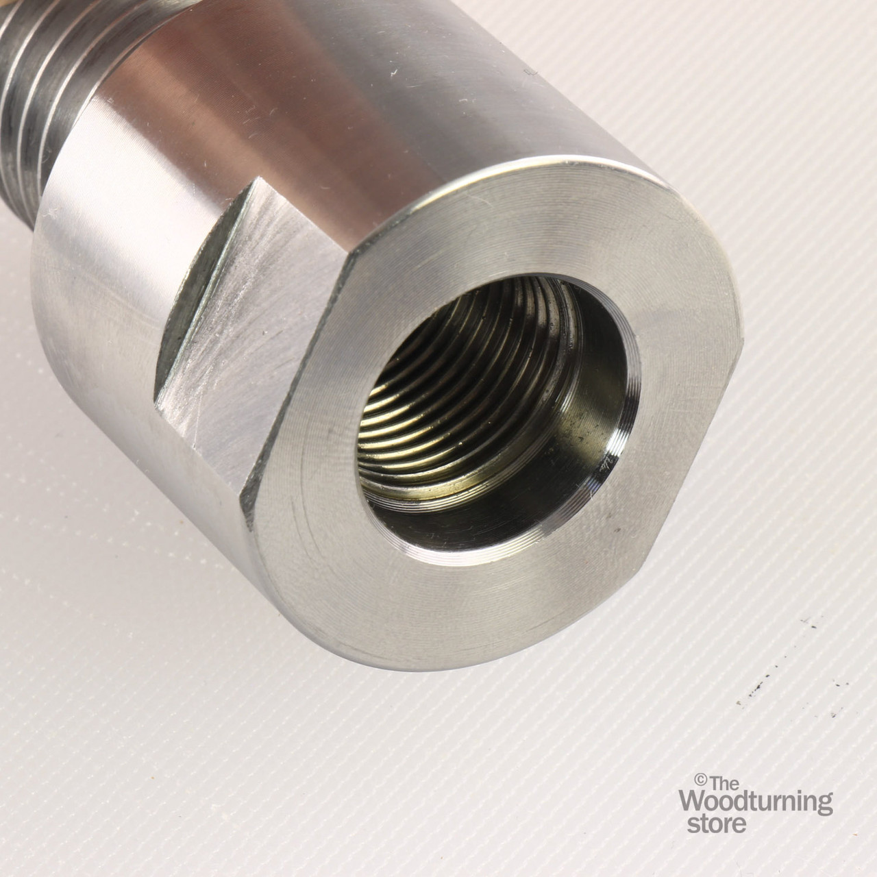 Hurricane Headstock Spindle Adapter, Converts 3/4" x 16 TPI to 1" x 8