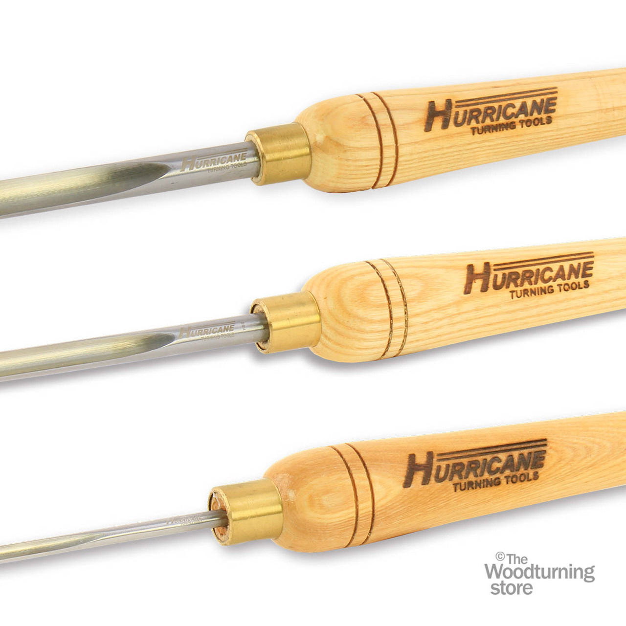 Hurricane, Standard Series, 3 Piece Spindle Gouge Tool Set (1/2