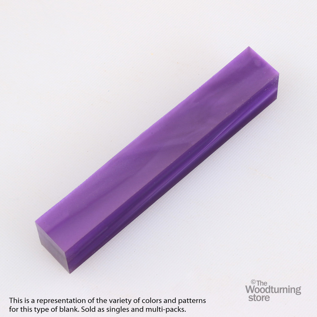 Legacy, Acrylic Pen Blank, Royal Purple Pearl, Single Blank
