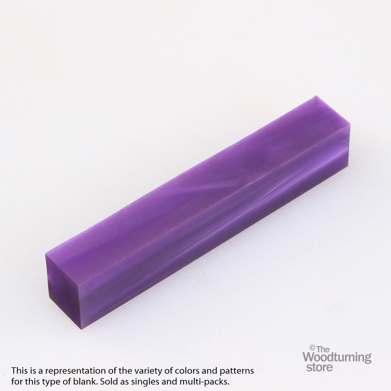 Legacy, Acrylic Pen Blank, Royal Purple Pearl, Single Blank
