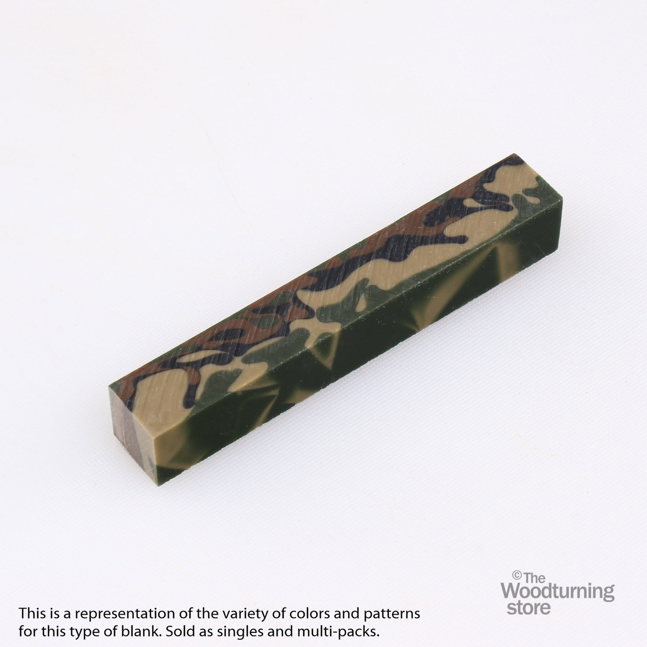 Legacy, Acrylic Pen Blank, Woodland Camo, Single Blank