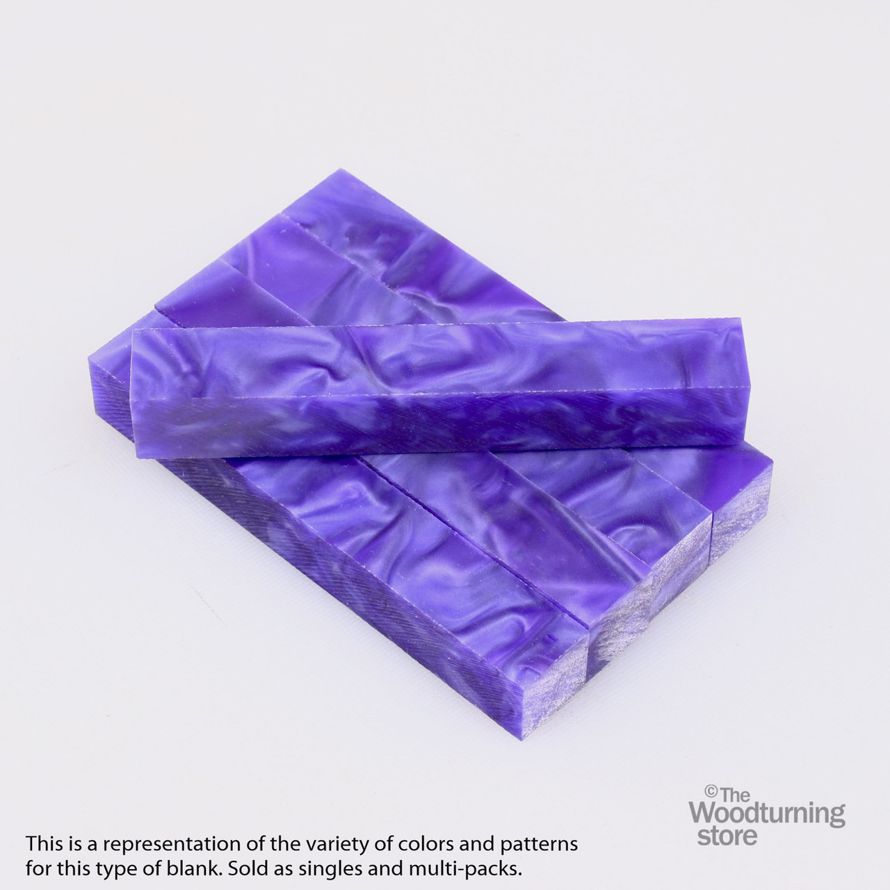 Legacy, Acrylic Pen Blank, Indigo Pearl, Single Blank
