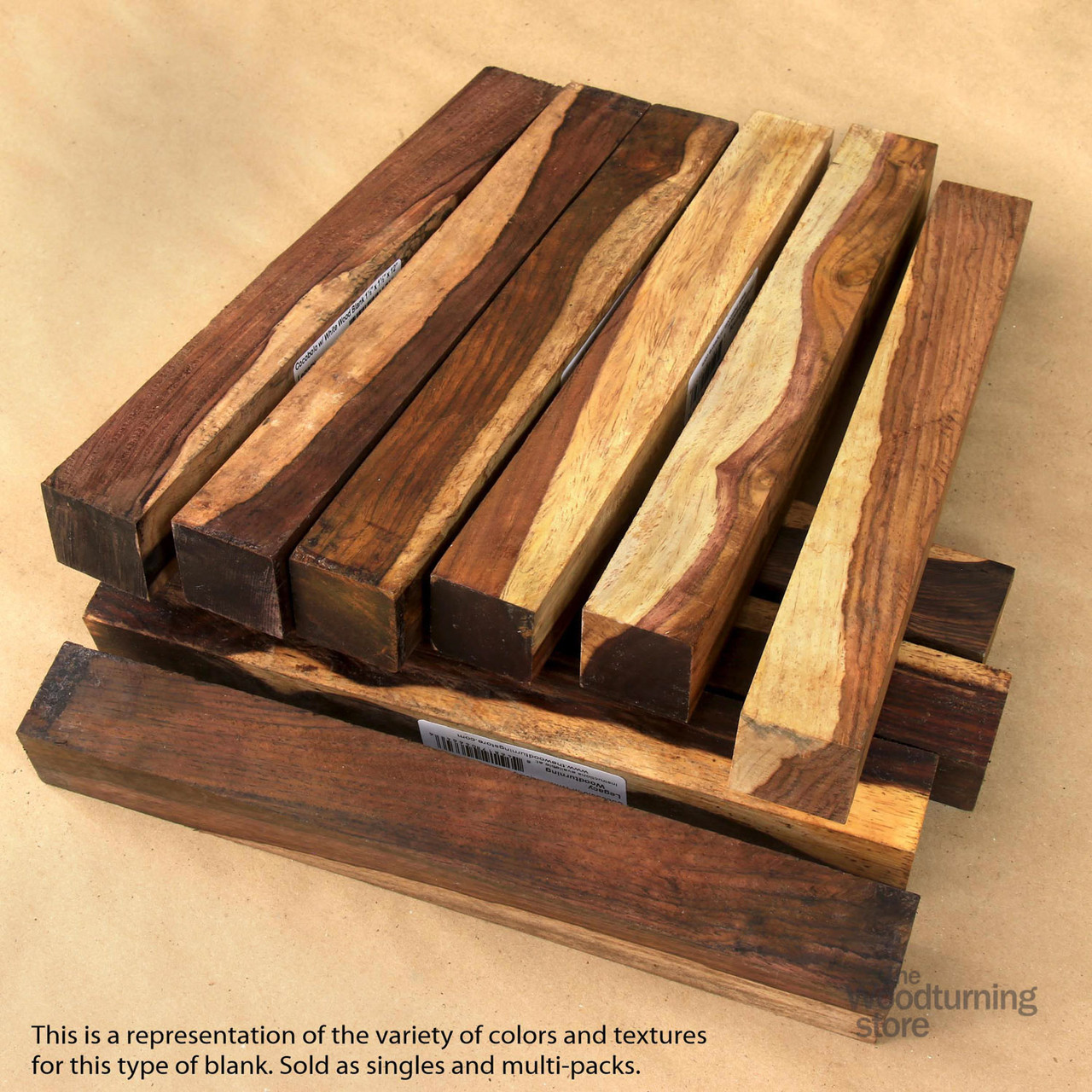 Legacy Cocobolo Wood Turning Blank Multi Toned 1 1 2