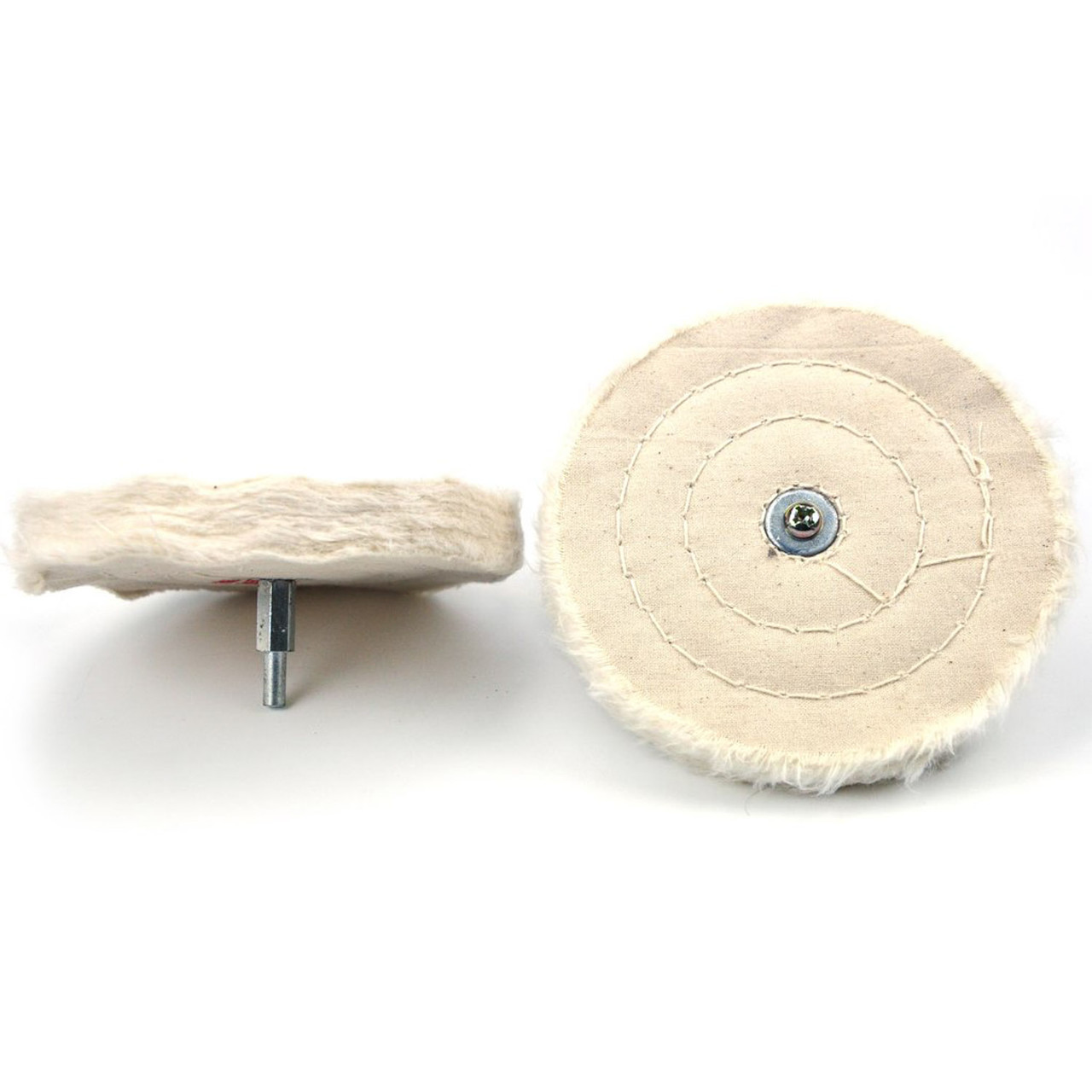 Hurricane, 5" Cotton Buffing Wheel with 6mm Shank