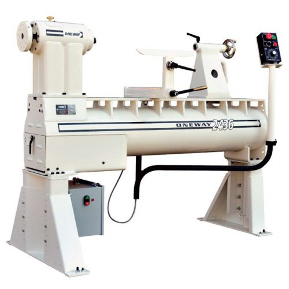 Oneway, 2436 Lathe, 2 HP Motor - The Woodturning Store