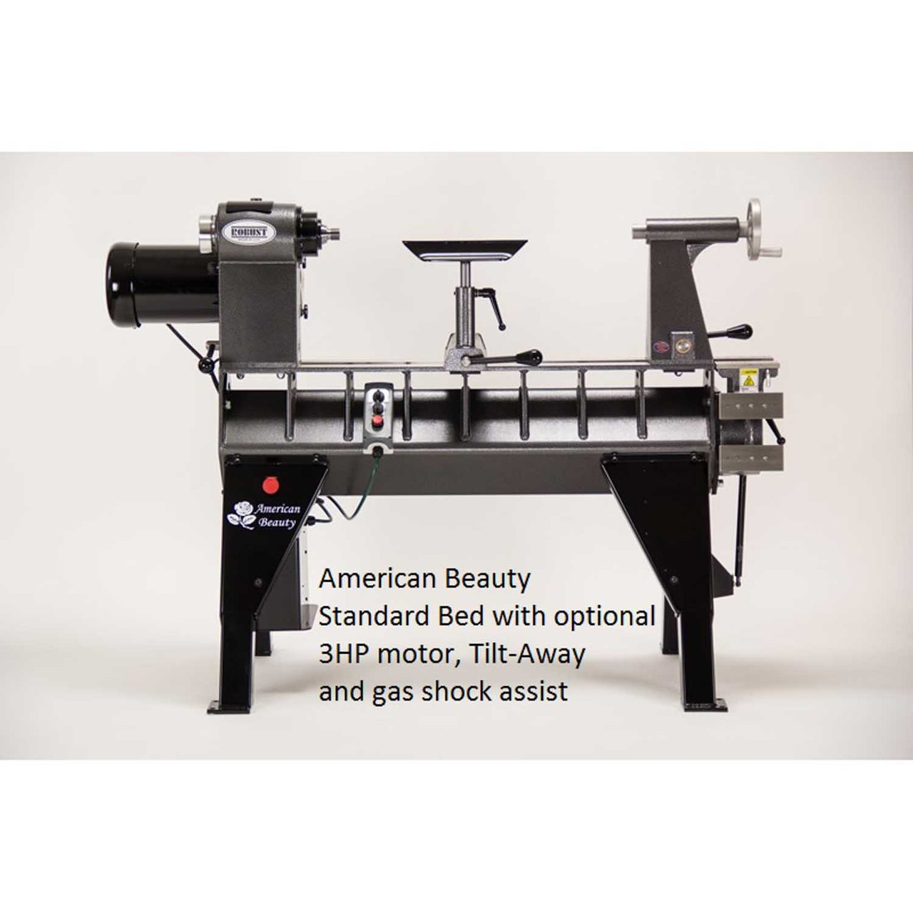 Robust American Beauty 25" Woodturning Lathe, Standard Bed, 3HP Motor