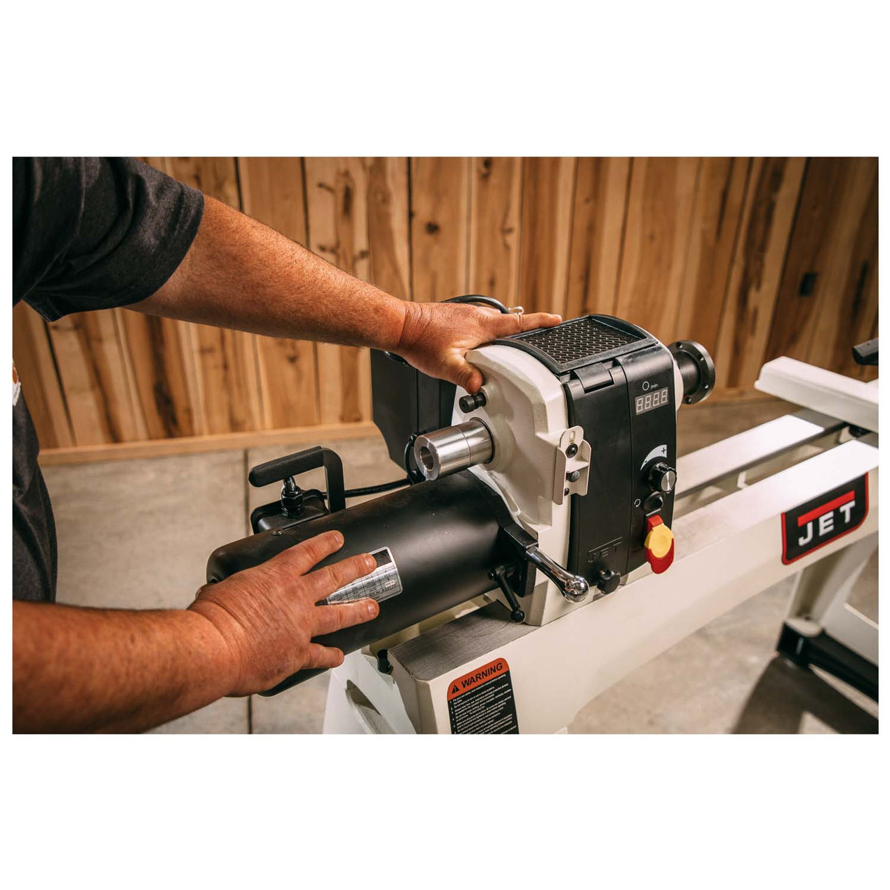 Jet, JWL1640EVS, 16" x 40" Electronic Variable Speed Wood Lathe, 1.5HP, 1PH, 115V The