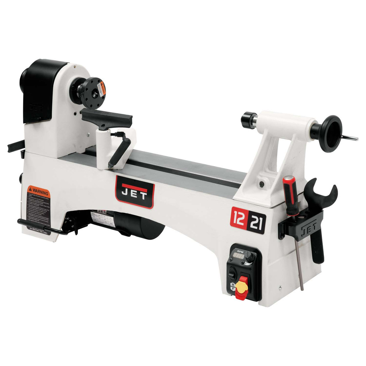 Jet, JWL-1221VS, 12'' x 21'' Variable Speed Wood Lathe, 1HP, 115V