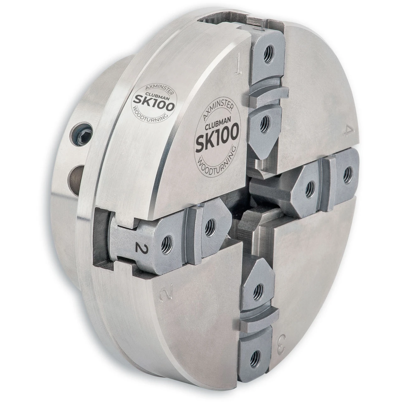 Axminster Woodturning, Clubman SK100 Chuck Body Only with 1" x 8 TPI Direct Thread (No Jaws)