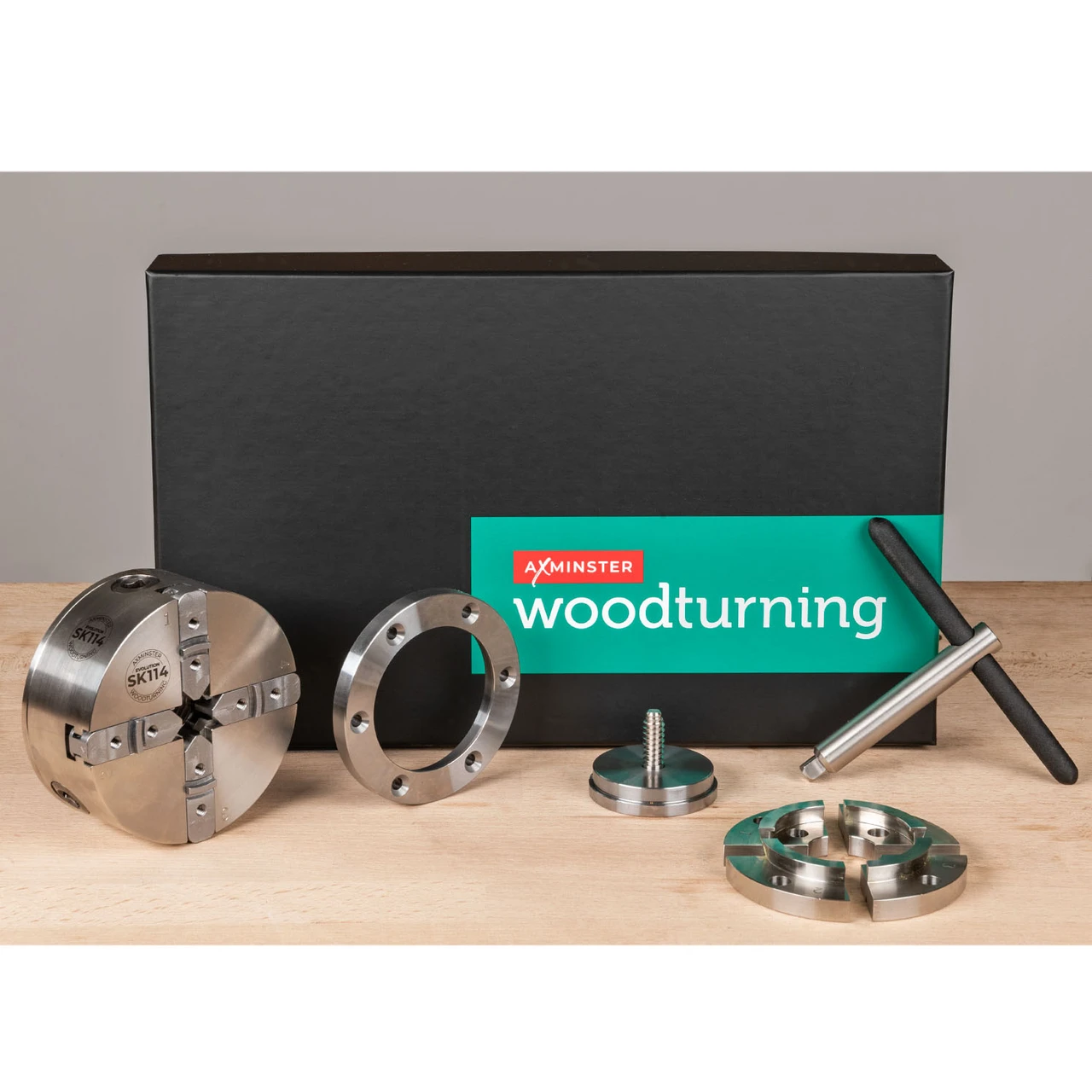 Axminster Woodturning, Evolution SK114 Chuck Package with M33 x 3.5mm Direct Thread (reverse locking)