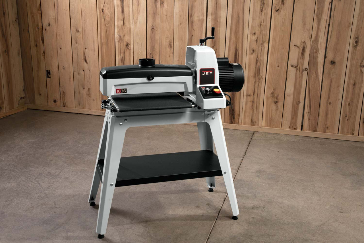 Jet, JWDS-1836, Drum Sander, 1.75HP, 1PH, 115V, Open Stand - The