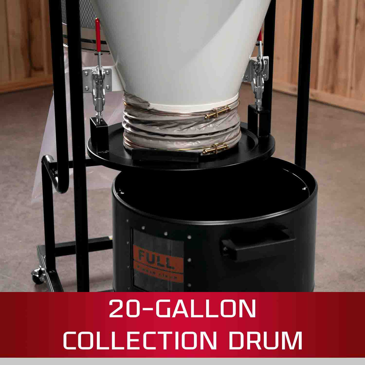 Jet, JCDC-1.5 Cyclone Dust Collector, 1.5HP, 1PH, 115V - The