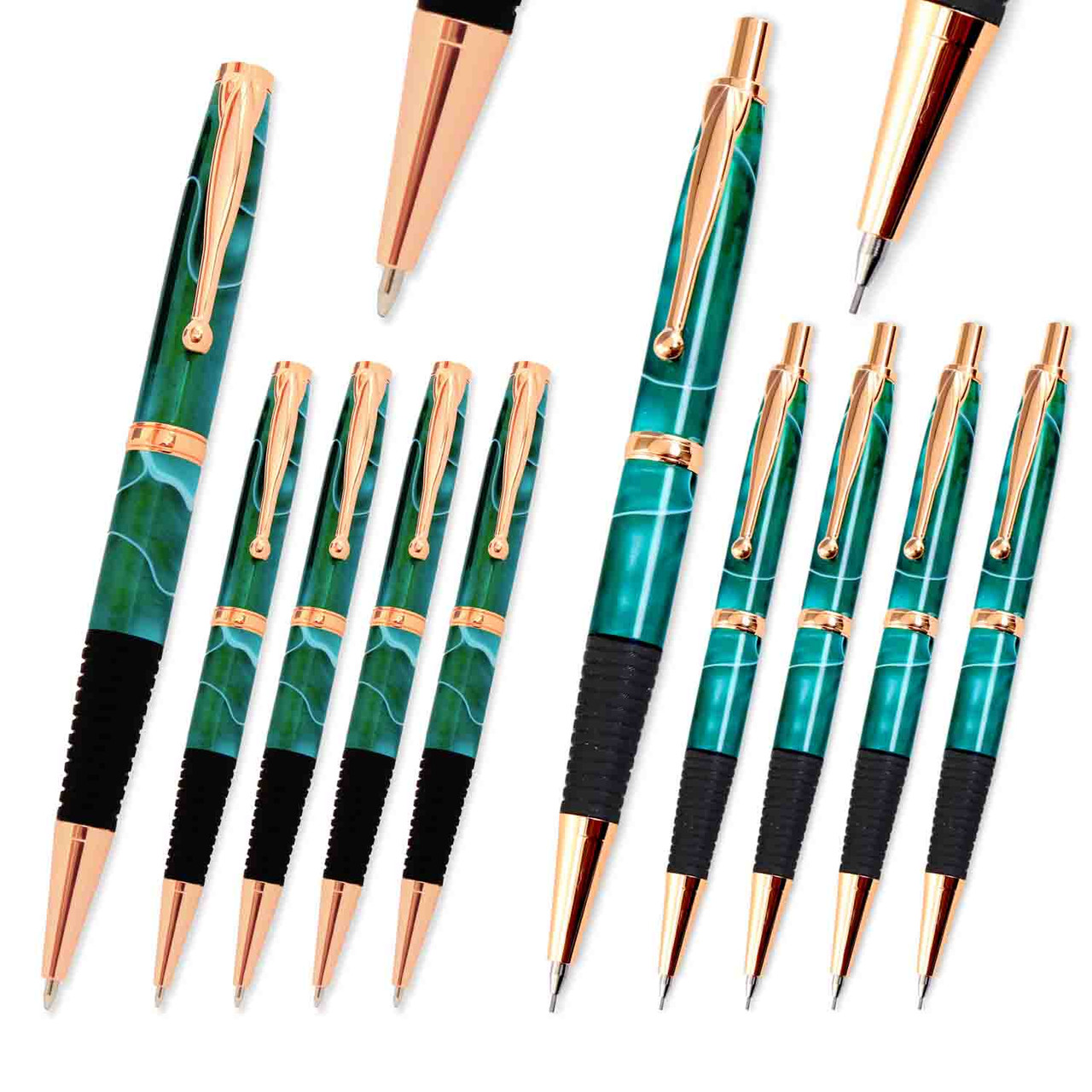 Legacy, Comfort Pen and Pencil Kit Combo Set, Copper, 10 Pack