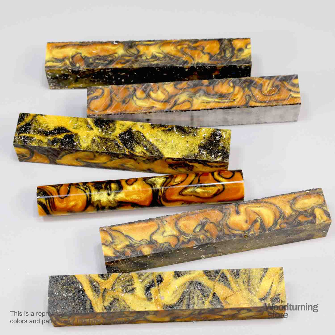 Legacy Premium Resin Pen Blank, Gold Rush