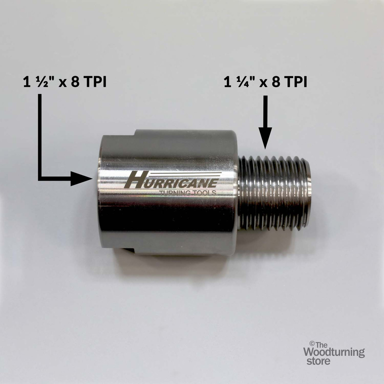 Hurricane, Headstock Spindle Adapter, Converts 1 1/2