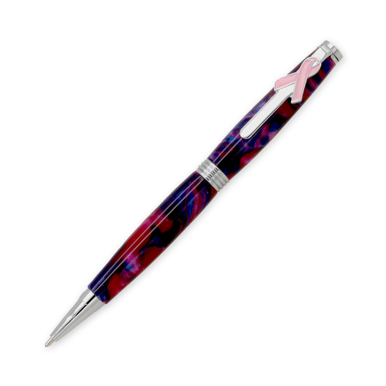 Legacy, Pink Ribbon Pen Kit, Chrome