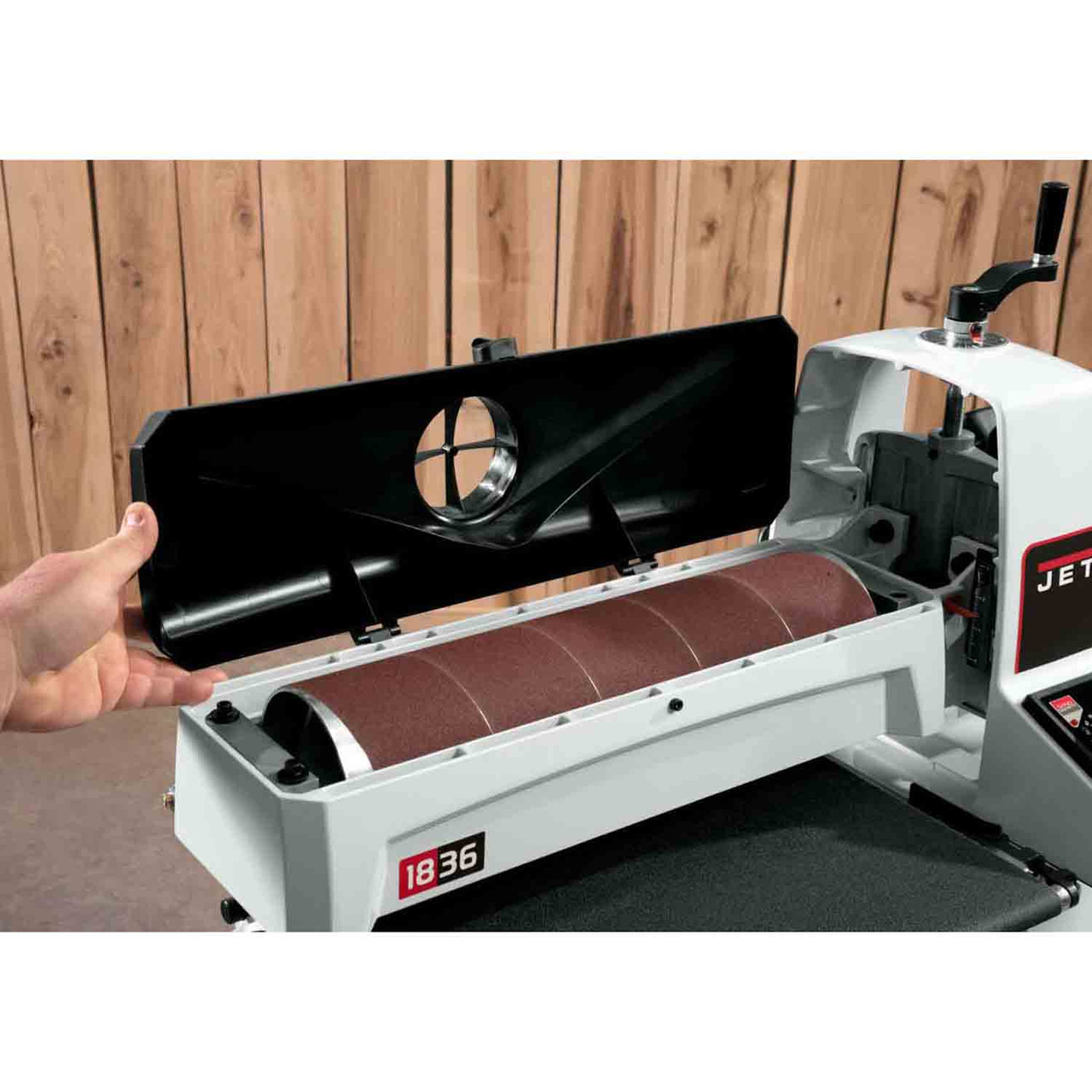 JET, JT9-723520K, JWDS-1632 Drum Sander, 1.5HP 1PH 115V, Open